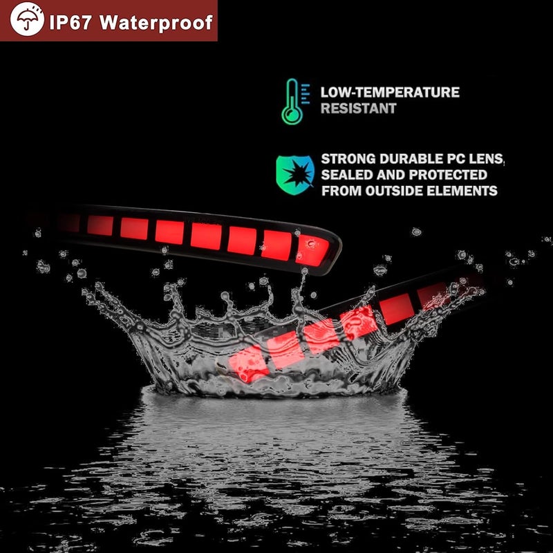 PGTOPONE Smoked LED Rear Bumper Reflectors Fog Brake Tail Light Sequential Turn Signal Lamps Accessories Kit For 2020 2021 2022 2023 Toyota Corolla L LE SE (Rear Fog Light B) - Image 4